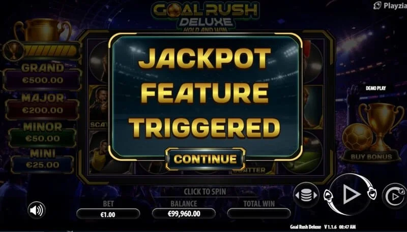 Goal Rush Deluxe - pokretanje Jackpot Hold and Win sa bonus lopticama